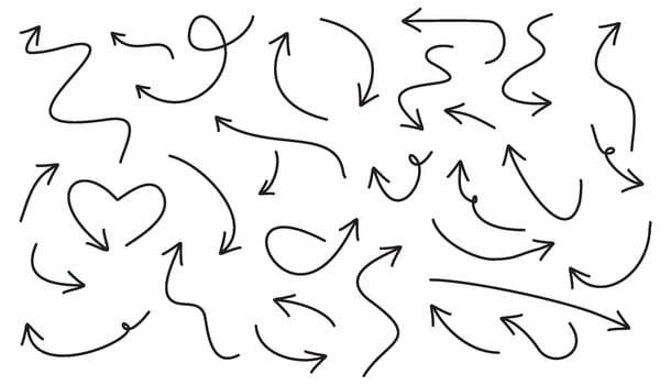 Arrow for comics vector