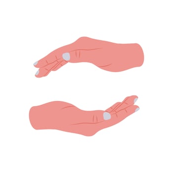 Protection Hand Gesture Icon, illustration vector