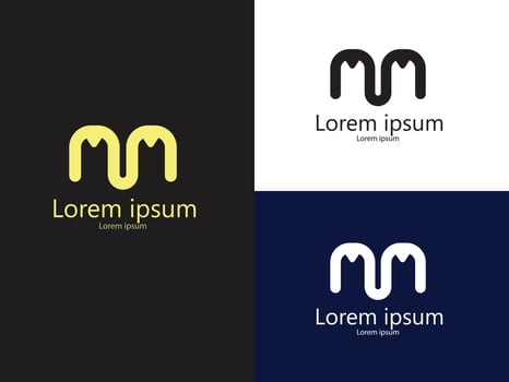 Merge Motion A Sleek and Dynamic Representation of the Letter M logo vector