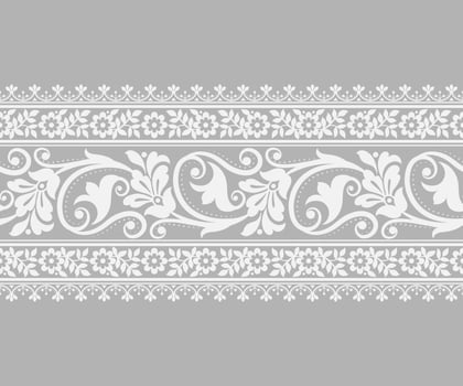 Lace seamless background Geometric ethnic oriental ikat seamless pattern Design for background,carpet,wallpaper,clothing,wrapping,Batik,fabric, embroidery style. vector