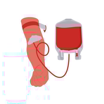 Donating Blood Illustration vector