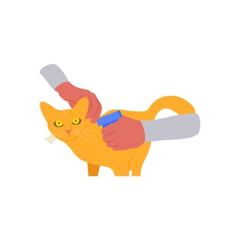 Micro Chipping Flat Illustration vector