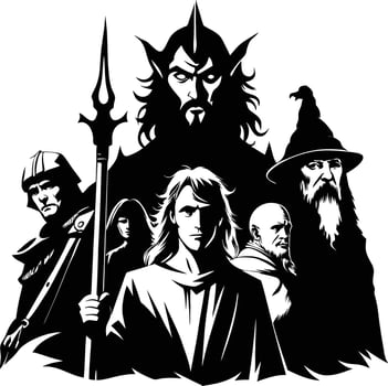The Shadowed Empire of the Dark Lord vector