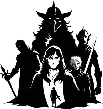 Secrets of the Shadowed Court vector