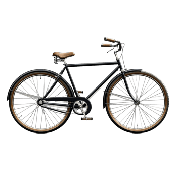Urban Bicycle with Transparent Background png