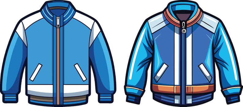 Vintage Patchwork Bomber Jacket vector