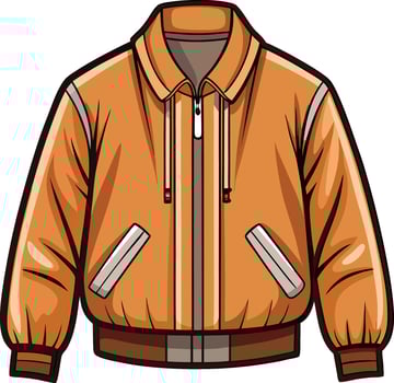 Retro Grid Bomber Jacket vector
