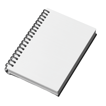 High-Quality Notebook on Transparent Background for Digital Creators png