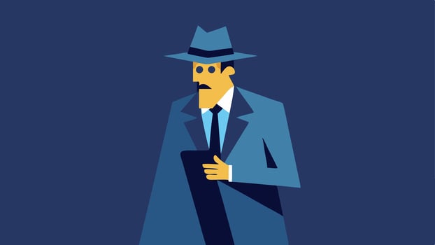 These descriptions can serve as a foundation for creating engaging illustrations of a detective on a stakeout.. vector