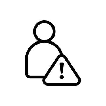 Fake account icon vector