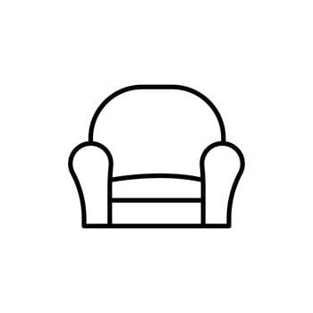 Sofa icon logo sign set outline vector