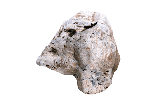 Garden decoration Rock. White cliff Rocky mountain isolated on background, clipping paths. png
