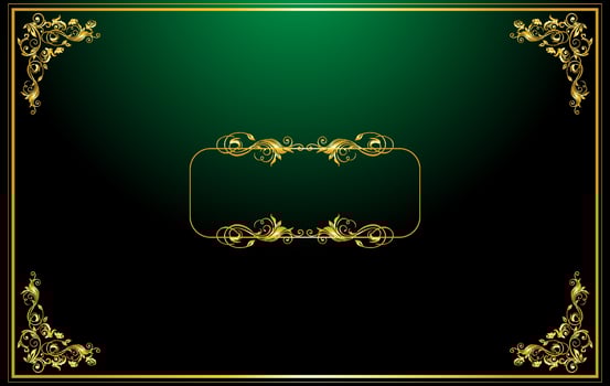 luxury wedding invitation floral ornament vector