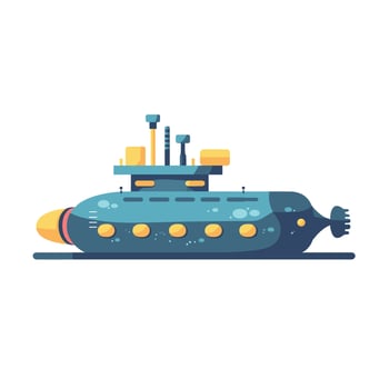 Underwater exploration vehicle designed for deep ocean research and discovery vector