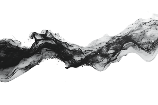 Abstract Ink Waves Flow Seamlessly on Transparent Background png