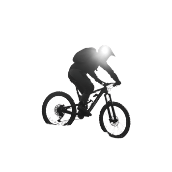 Rider Jumps Mountain Bike, Transparent Background png