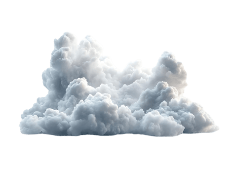 Create Puffy Clouds with Transparent Backgrounds for Design Projects png