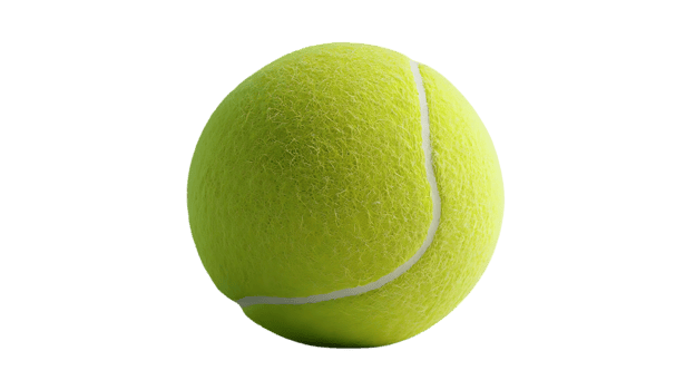 Tennis Ball Spins Beautifully on Transparent Background png