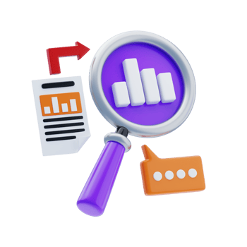 Research Data Insight 3D Icon png