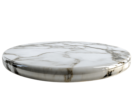 Create Marble Display Stand with Transparent Background png