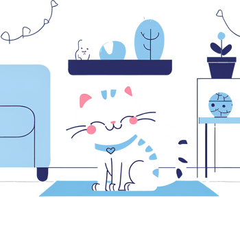 cute cat at home png