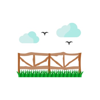 Fence, Farming Illustration vector