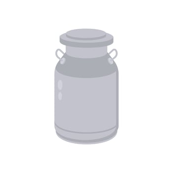 Milking Can, Farming Illustration vector