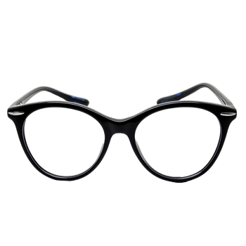 Stylish black eyeglasses with a sleek design against a clean transparent background, Black Eyeglasses, transparent background. png
