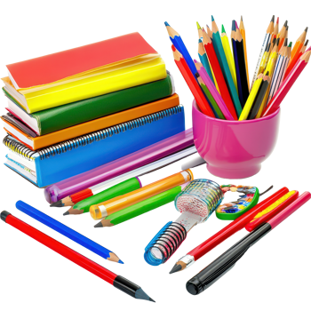 Essential back to school supplies on a transparent background ready for the new academic year, Back to school supplies isolated on , transparent background. png