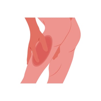 Restless Leg Syndrome, Cardiovascular Disease Illustration Icon vector