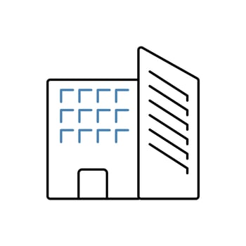office concept line icon. Simple element illustration. office concept outline symbol design. vector