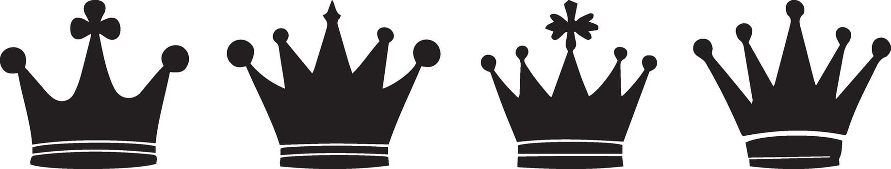 A set of four different types of arrows vector