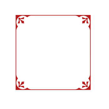 Beautiful Square Corner frame style png