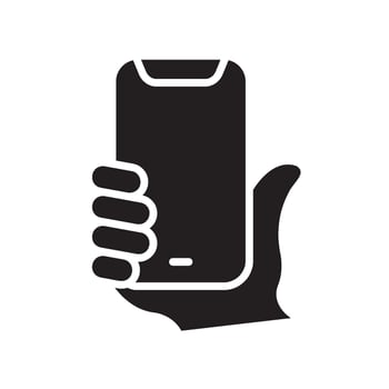 selfie Glyph Icon White Background vector