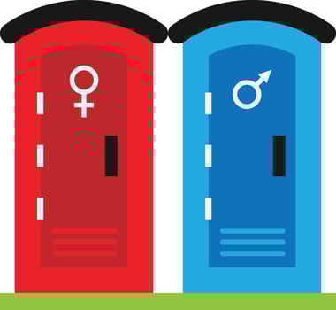 Public Toilet Restroom vector