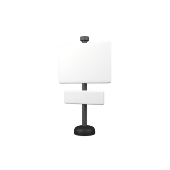 Blank sign isolated 3d render icon illustration png