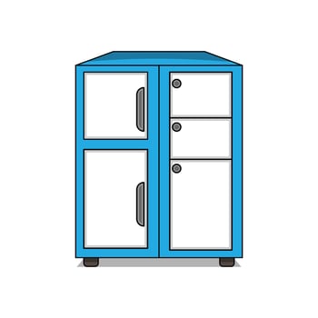 Blue Cupboard Illustration vector