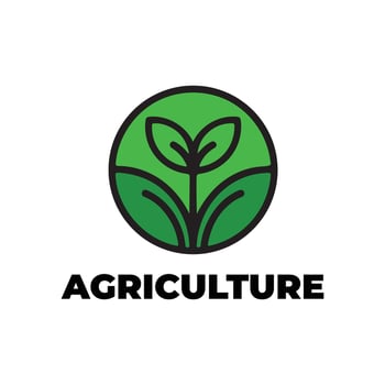Agriculture Logo Design for Farming, Wheat Farm, Farm Field, Natural Harvest, and Farmer Association vector
