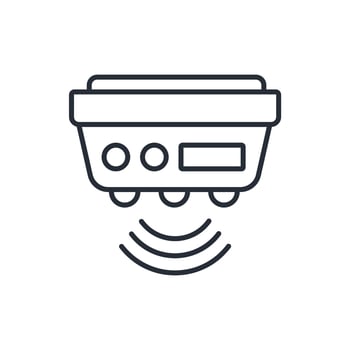 motion sensor icon. .Editable stroke.linear style sign for use web design,logo.Symbol illustration. vector