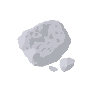 Asteroids, Space Illustration vector