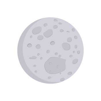 Ceres, Space Illustration vector