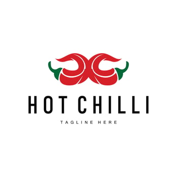 Hot Chili Logo Simple vector