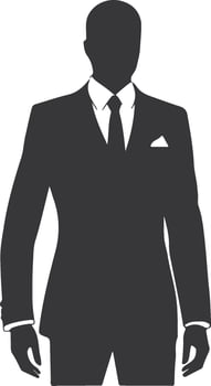 Layered Pocket Double-Breasted Suit vector
