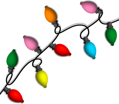 christmas light lamp string color luminescence on transparent background png