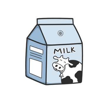 Milk Box Cute Illustration png