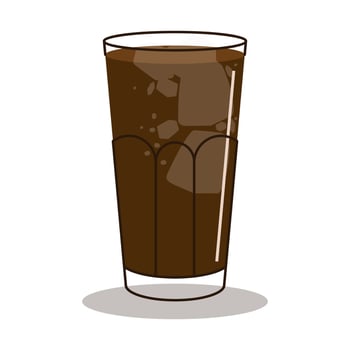 Americano Ice Flat vector