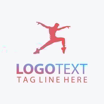 Choreo Beats dancer logo vector