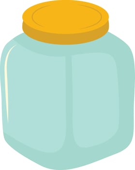 Plastic Jar Illustration for Zero Waste Day vector