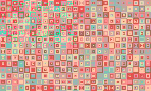 Abstract cube mosaic with structured colors and elegant simplicity. Ideal for textiles, creative prints, and decorative backgrounds. vector