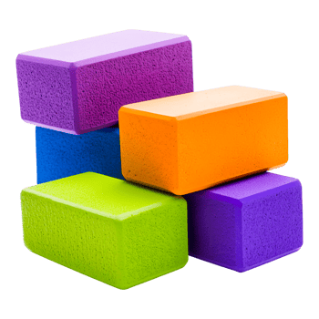 Colorful Foam Blocks for Creative Play and Learning Activities png